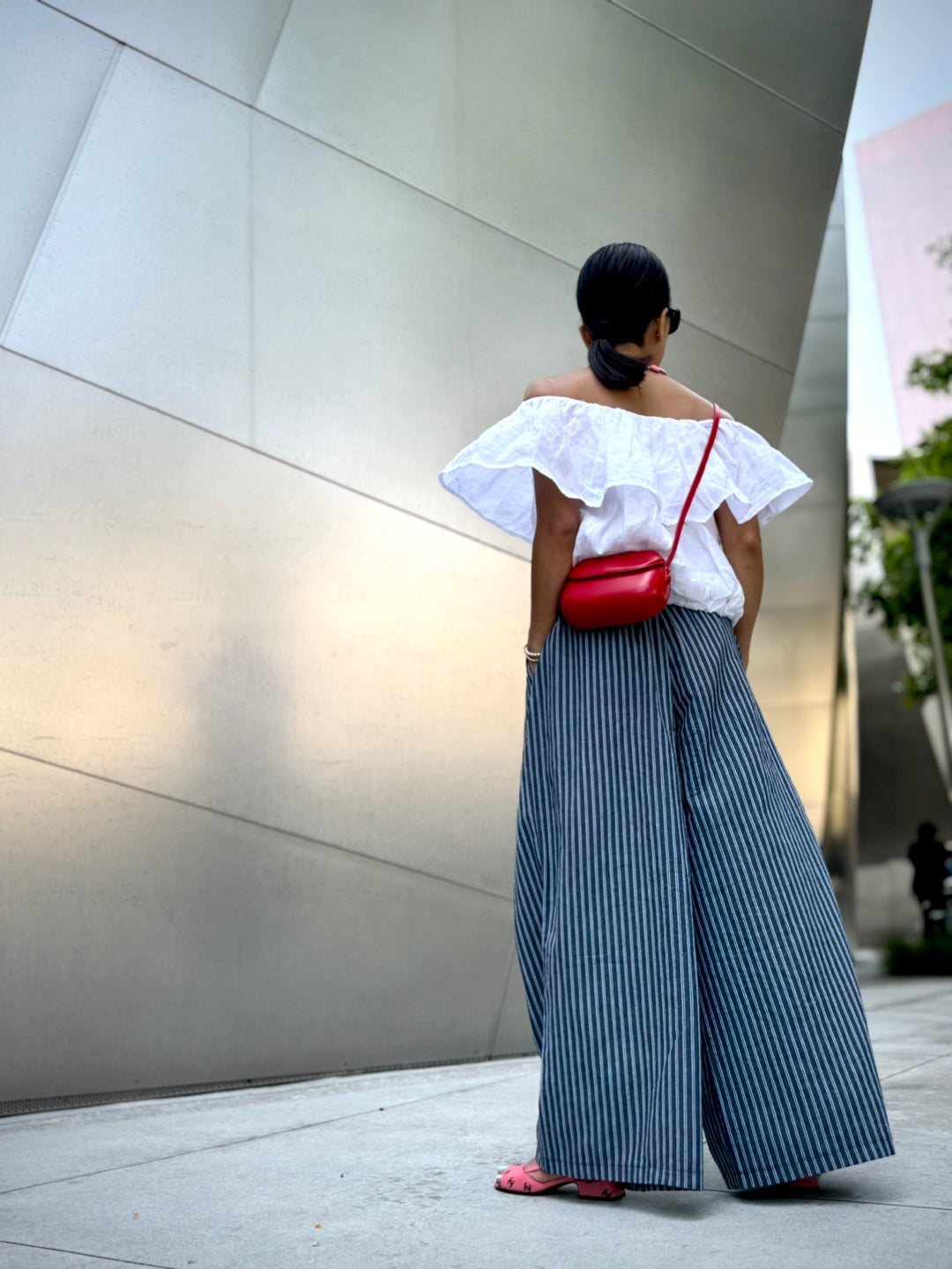 Linen Off-shoulder Top