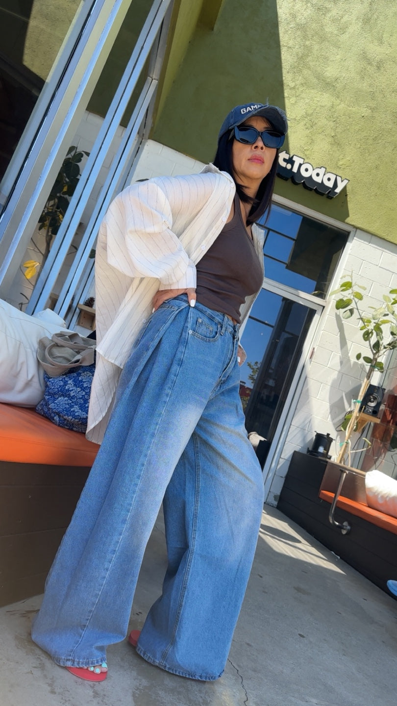 Judy Wide Denim Pants