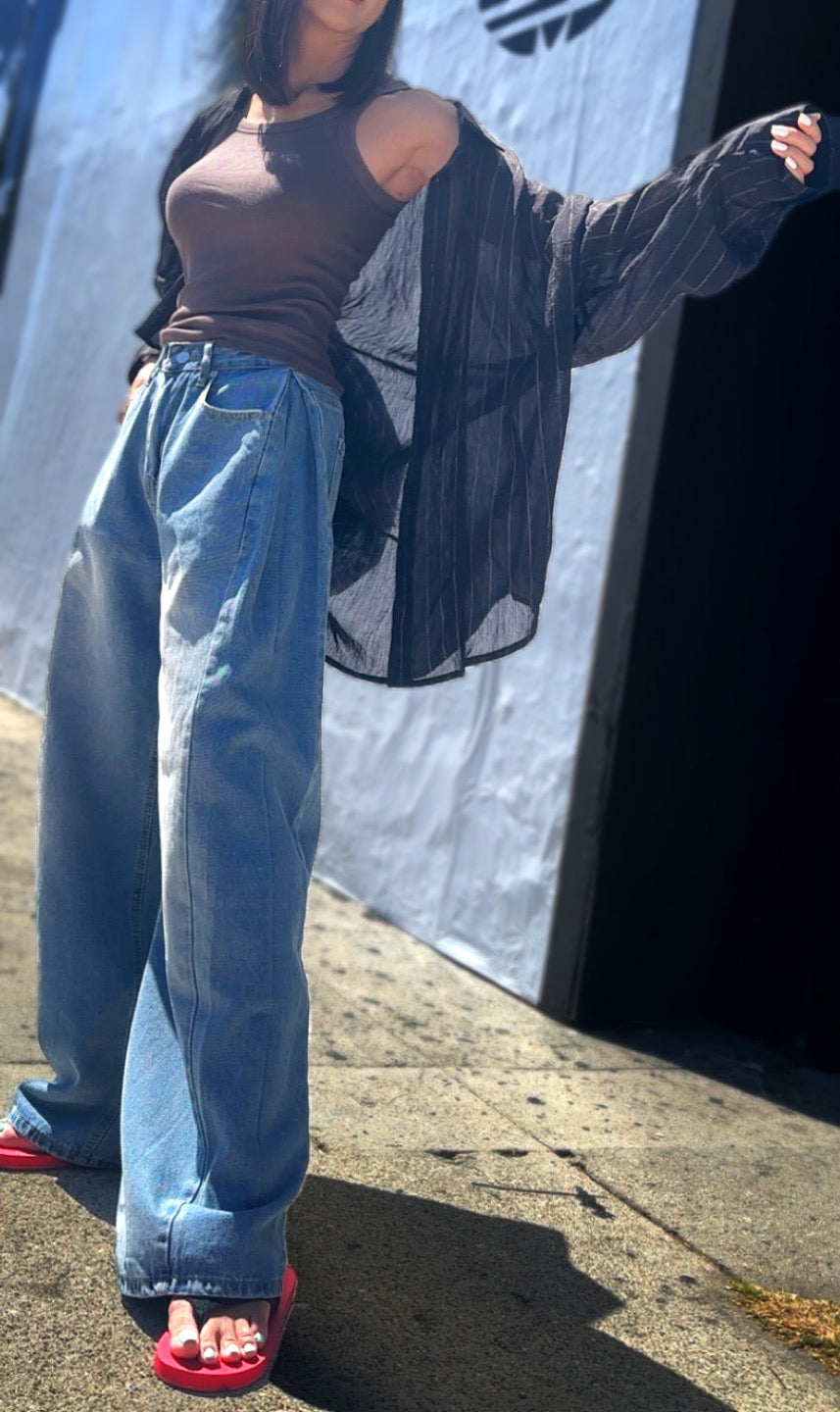 Judy Wide Denim Pants