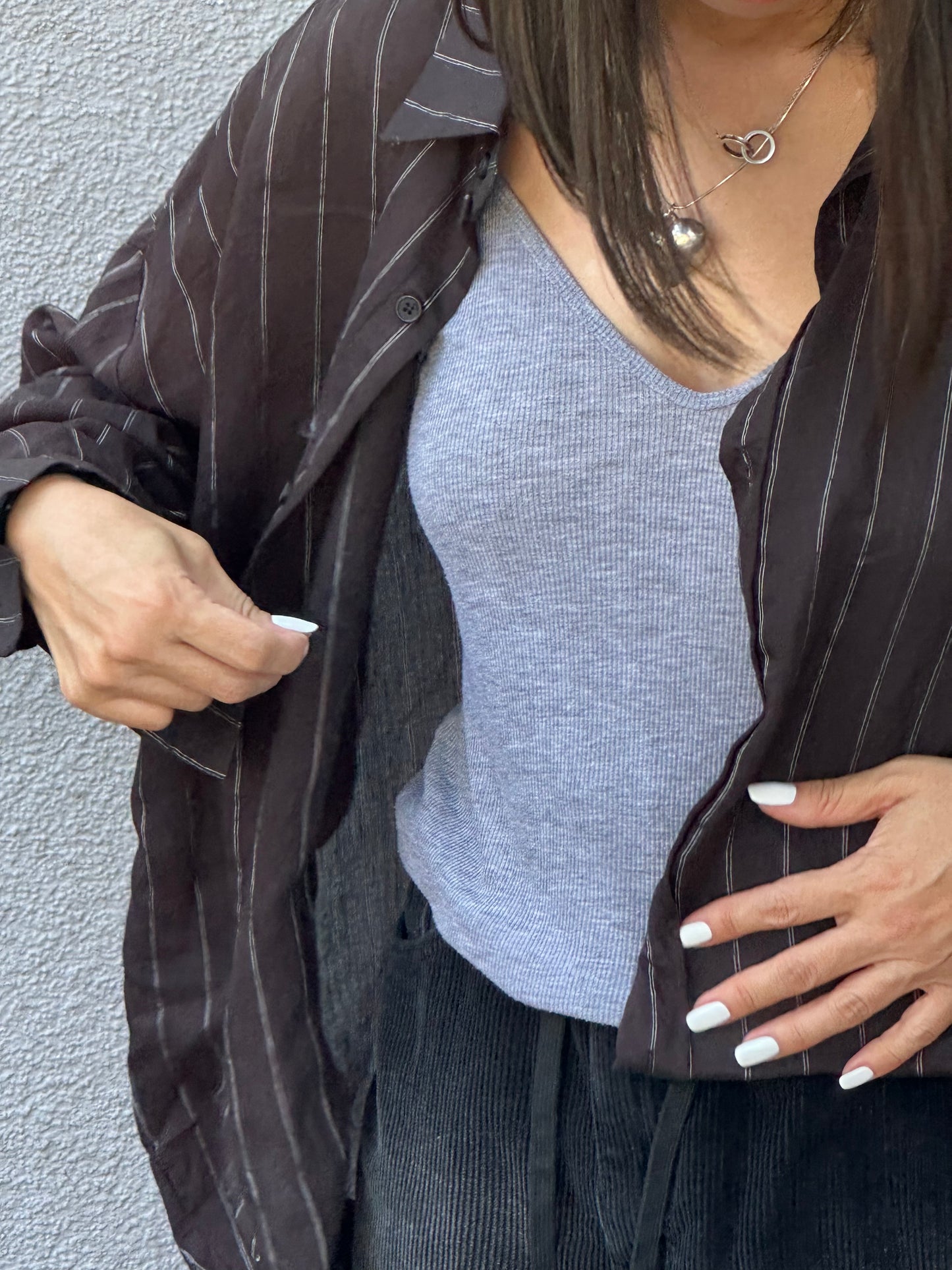 Vera Linen Blend Stripe Shirt