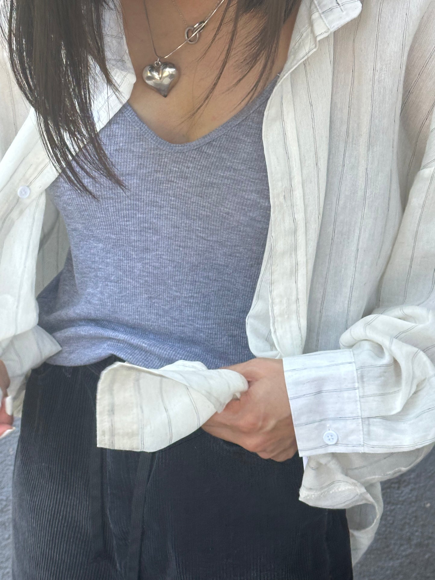 Vera Linen Blend Stripe Shirt