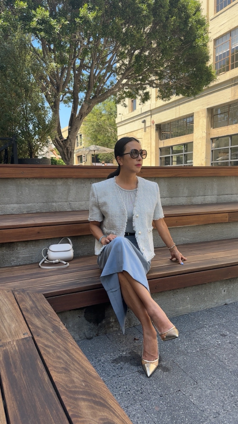Pocket Midi Skirt with Belt