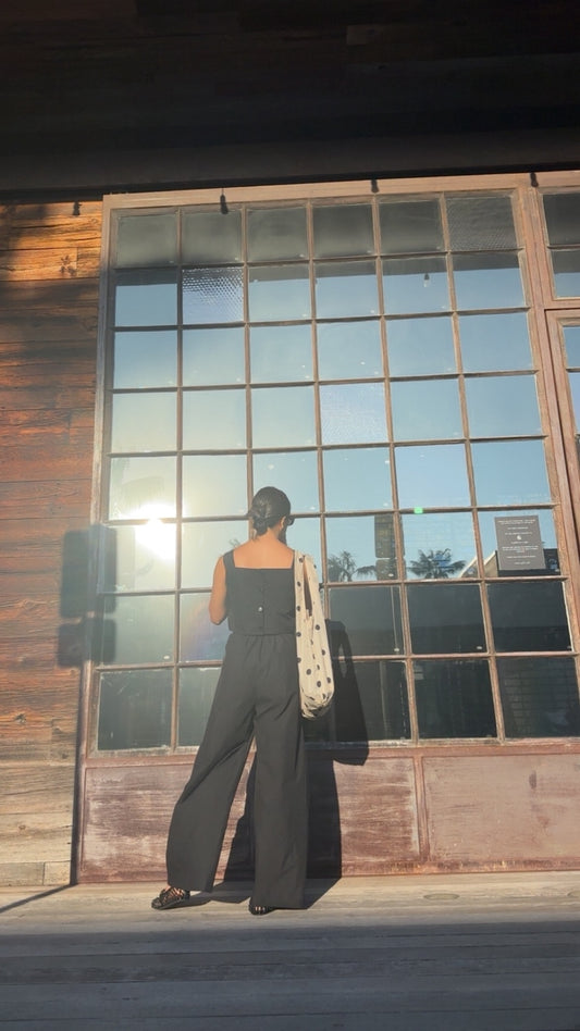 Back-button Jumpsuit