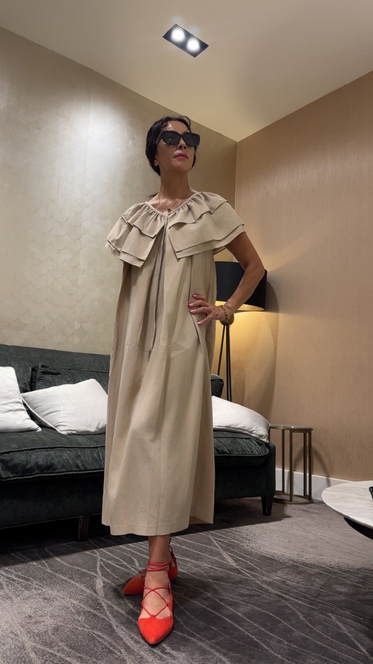 Frill Wrap Dress