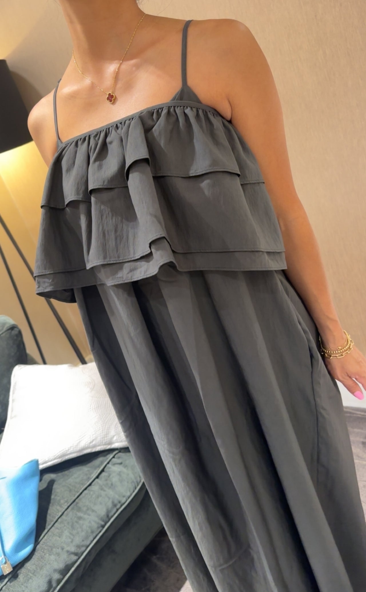Frill Wrap Dress