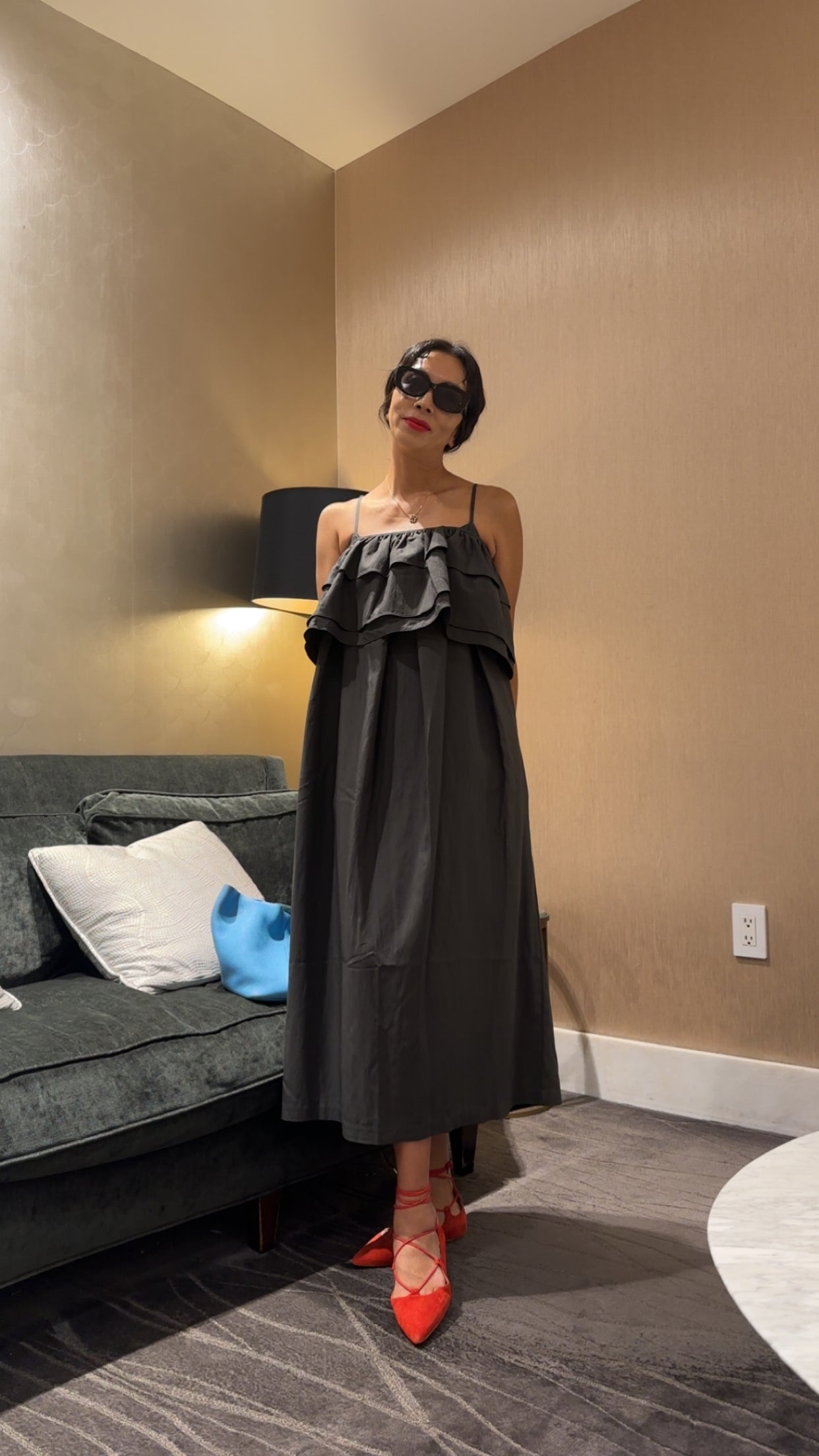 Frill Wrap Dress