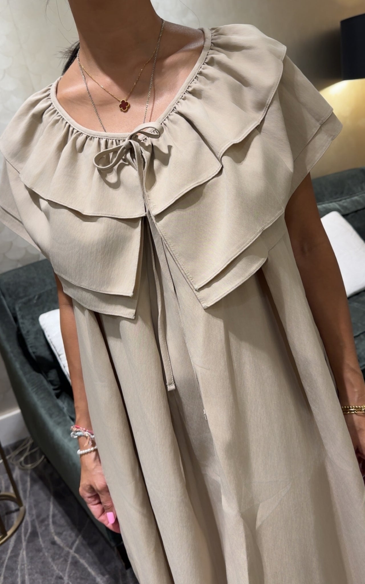 Frill Wrap Dress