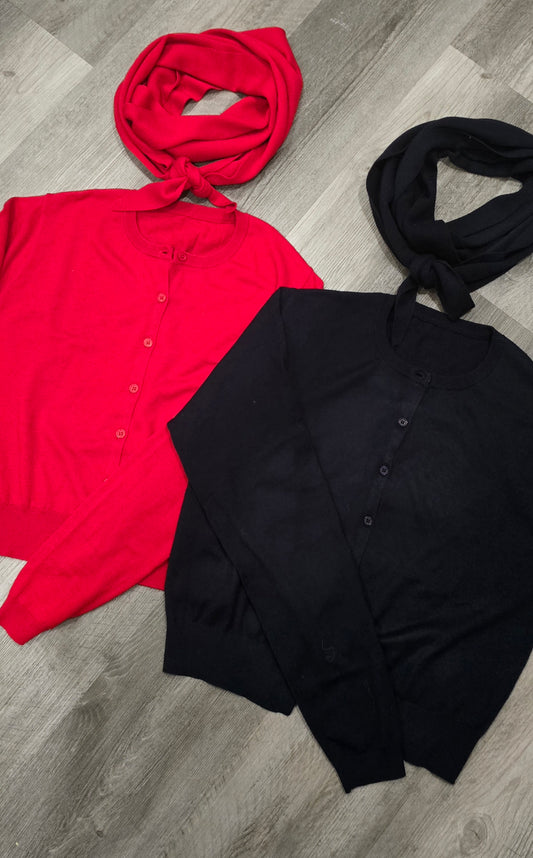 Atelier Scarf Cardigan