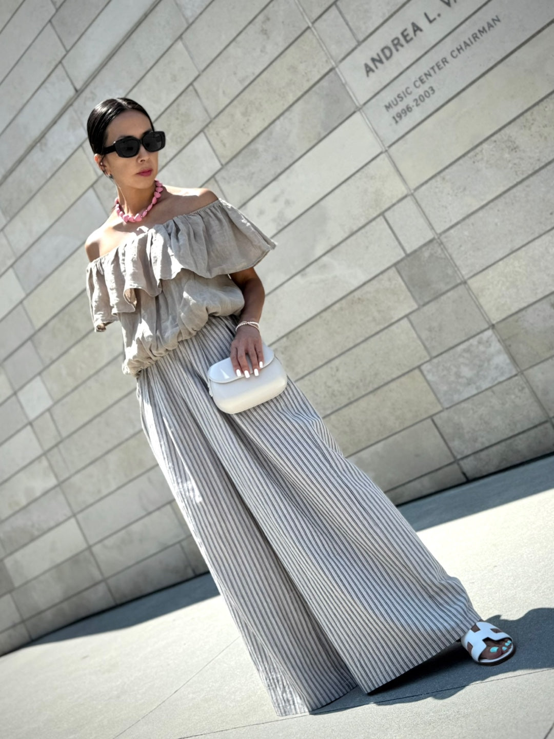 Linen Off-shoulder Top