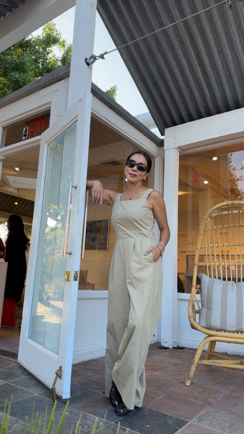 Back-button Jumpsuit