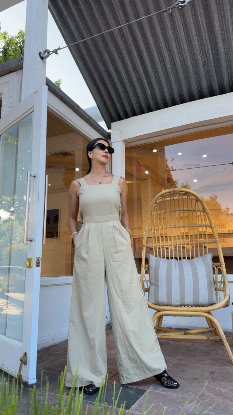 Back-button Jumpsuit