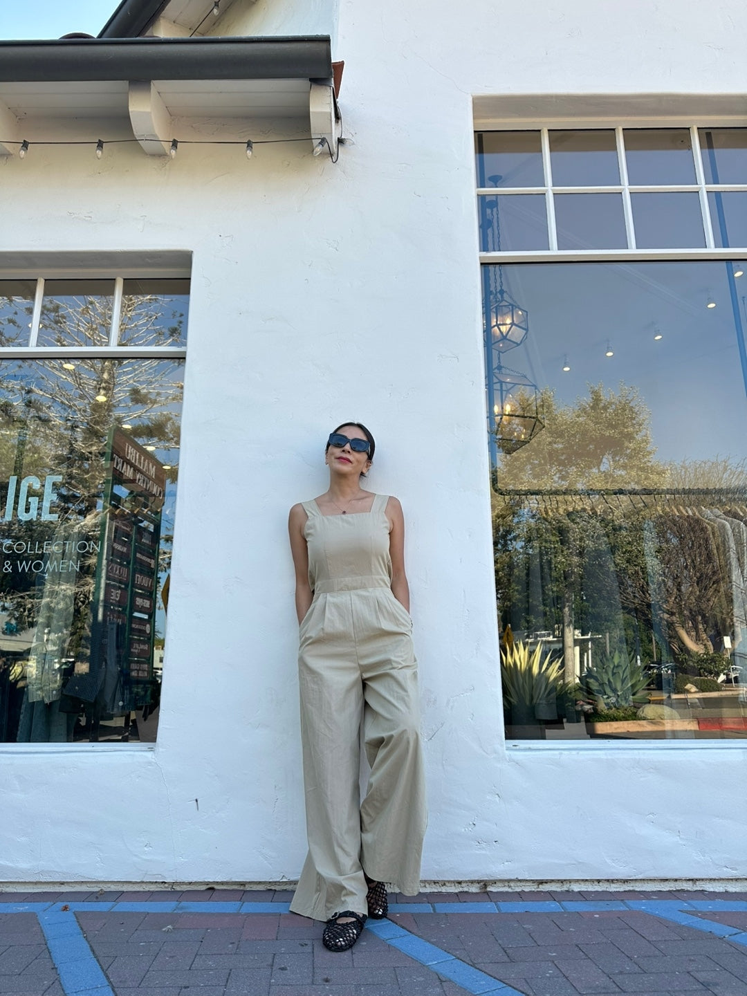 Back-button Jumpsuit