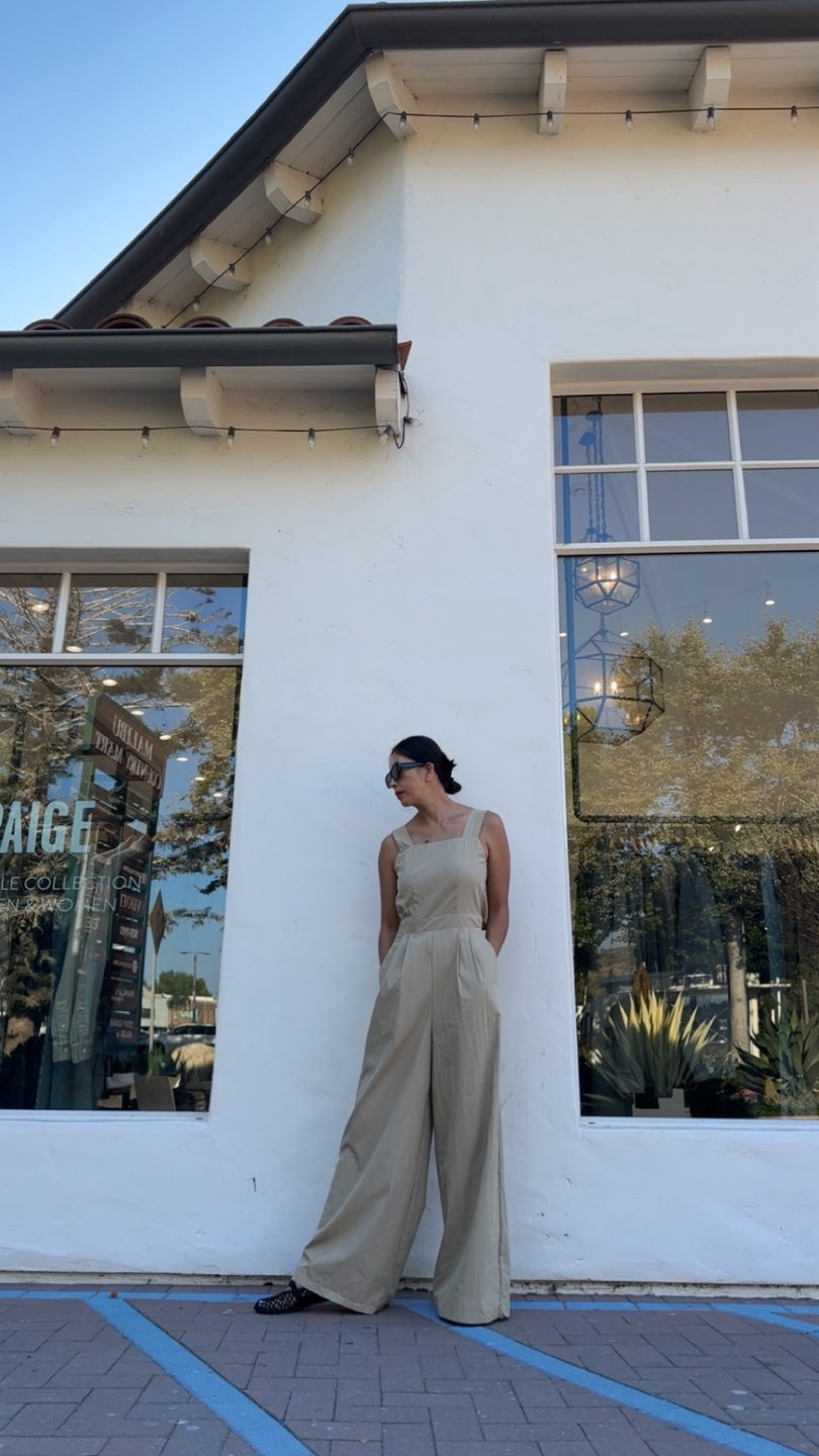 Back-button Jumpsuit