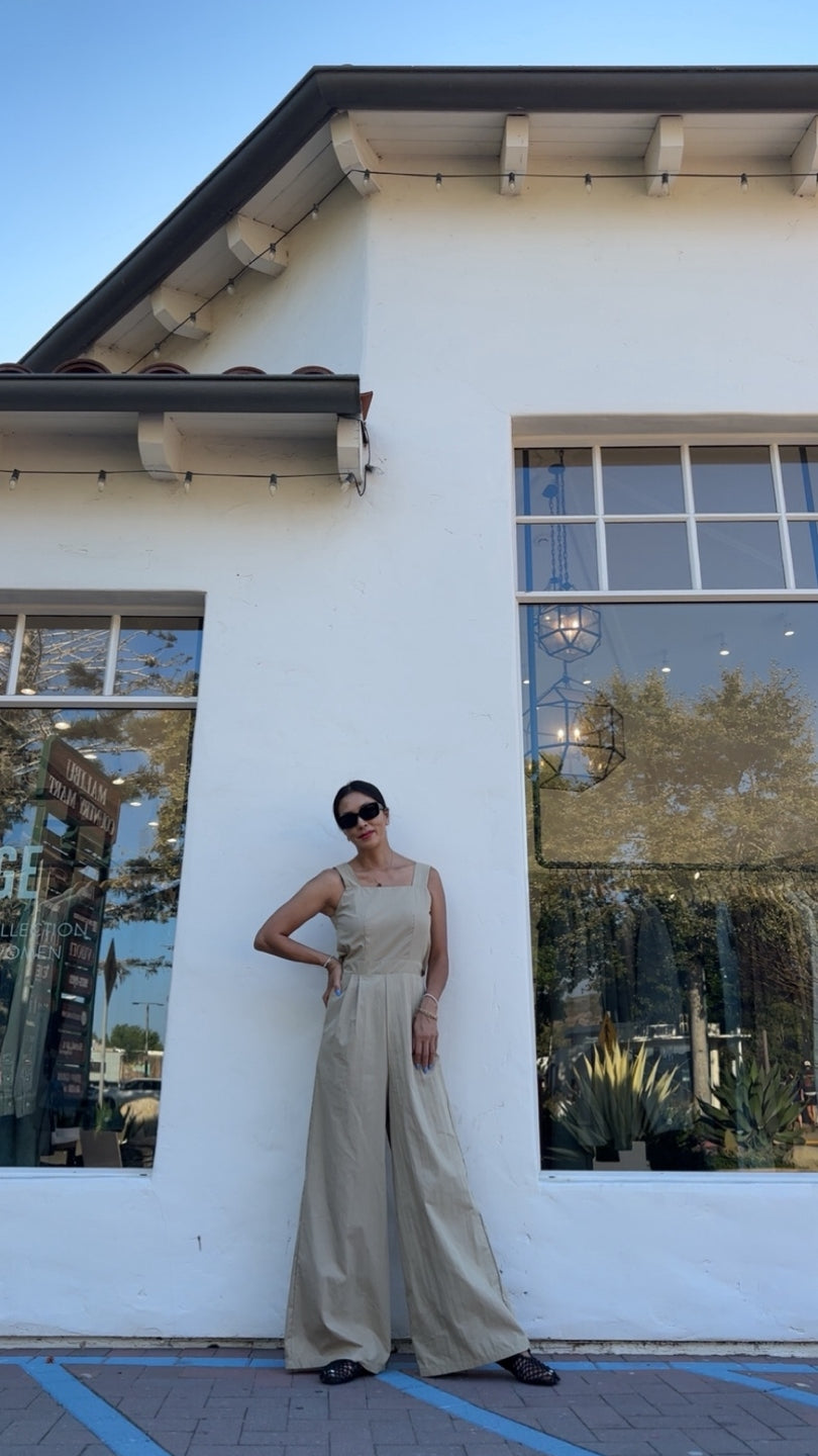 Back-button Jumpsuit