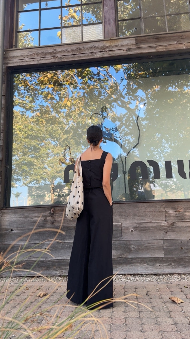 Back-button Jumpsuit