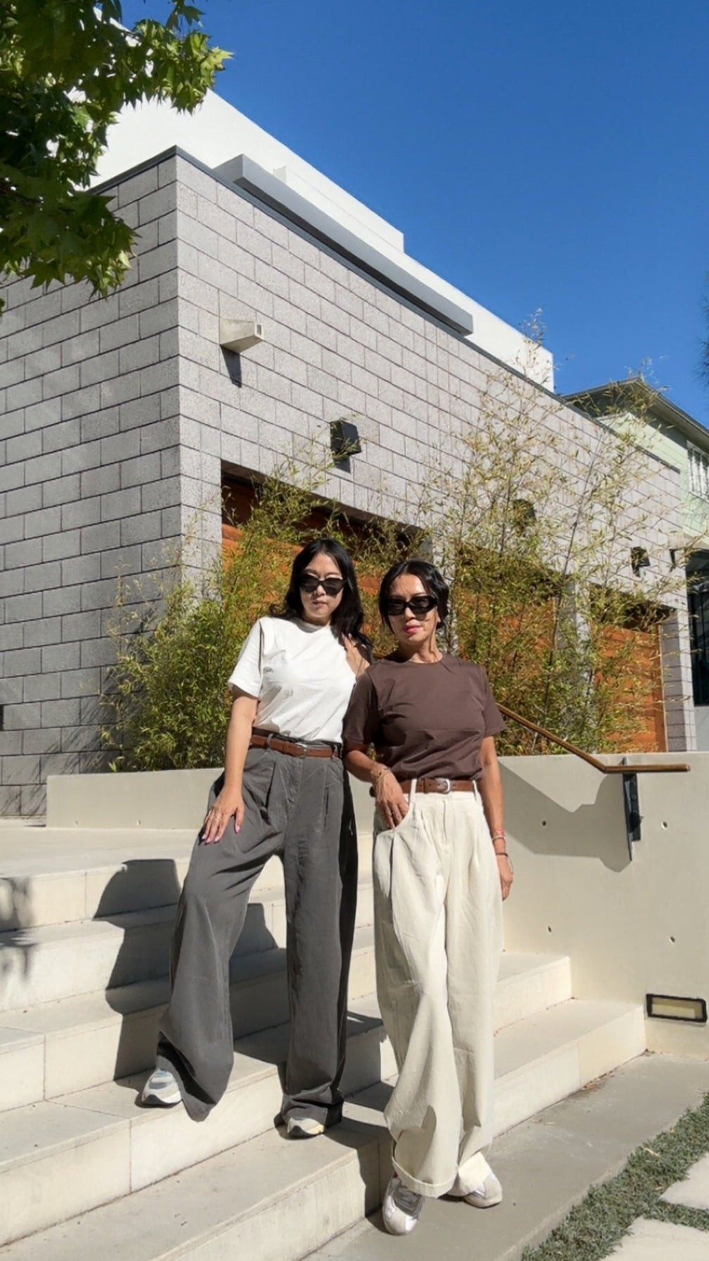 Adriana Denim Wide Pants (*Belt not included)