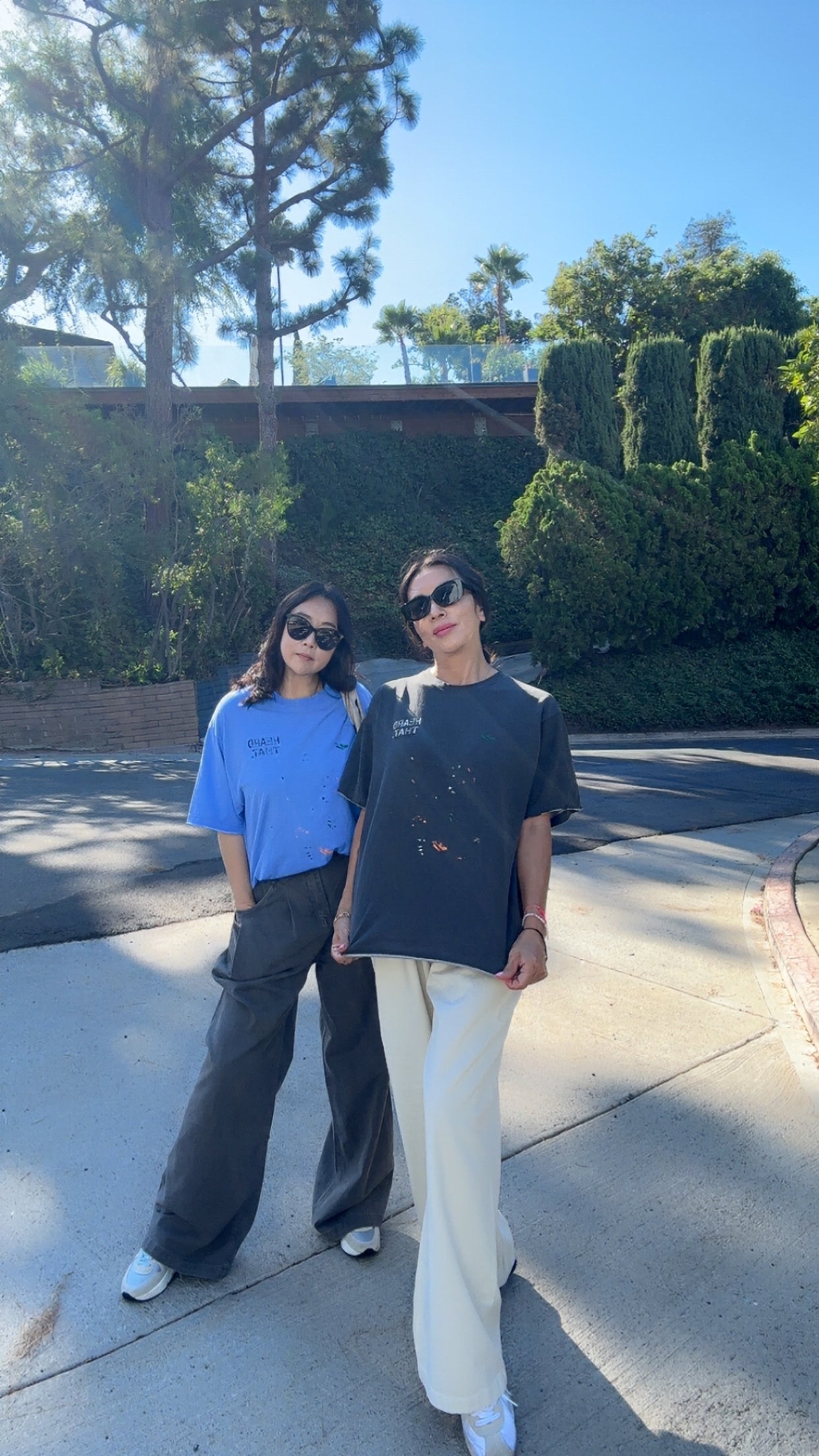 Adriana Denim Wide Pants (*Belt not included)