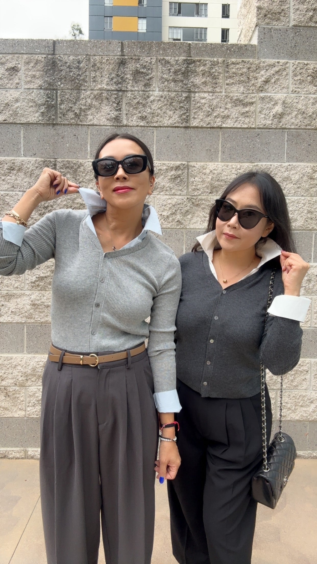 Layered Look Knit Top