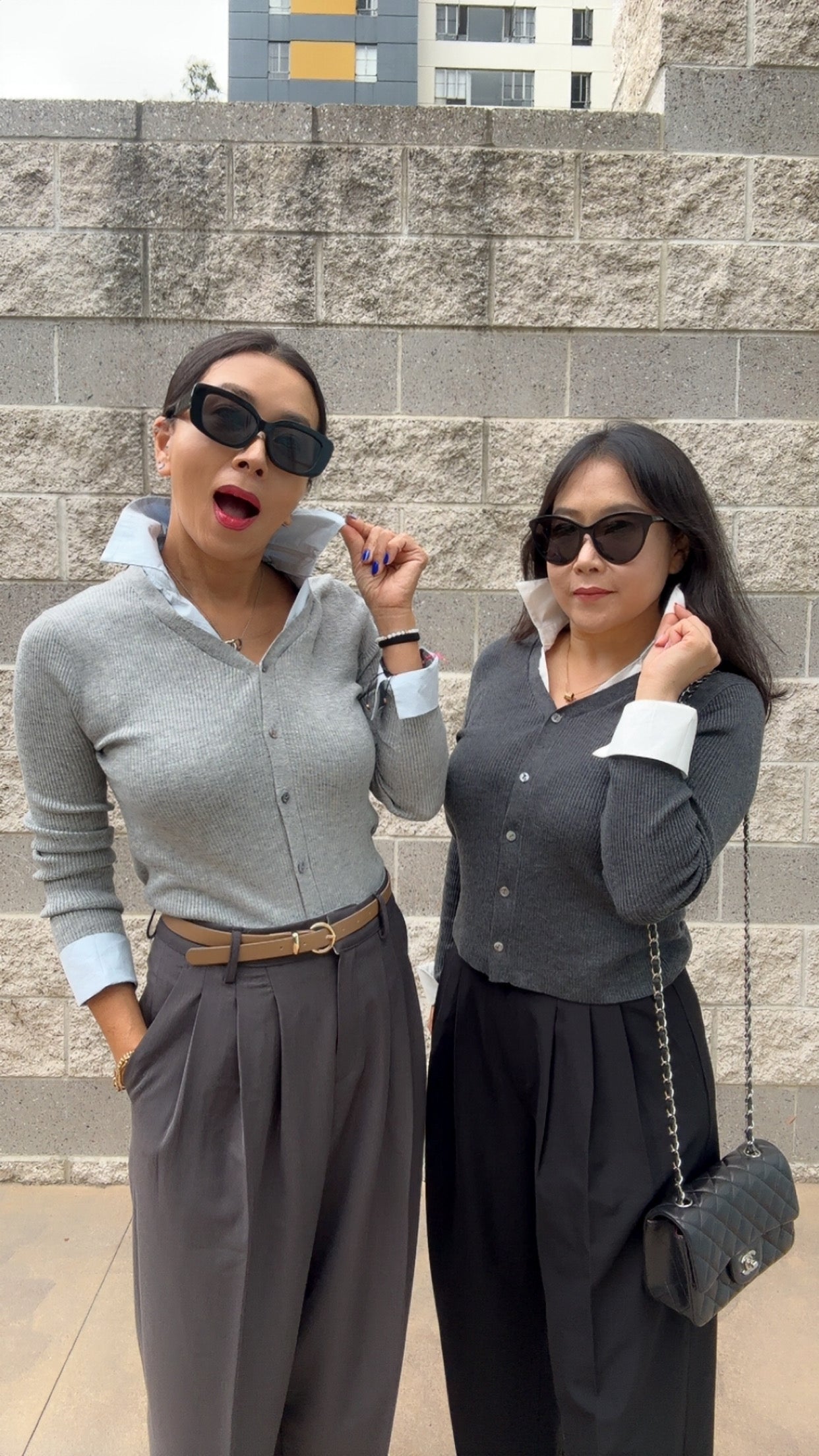 Layered Look Knit Top