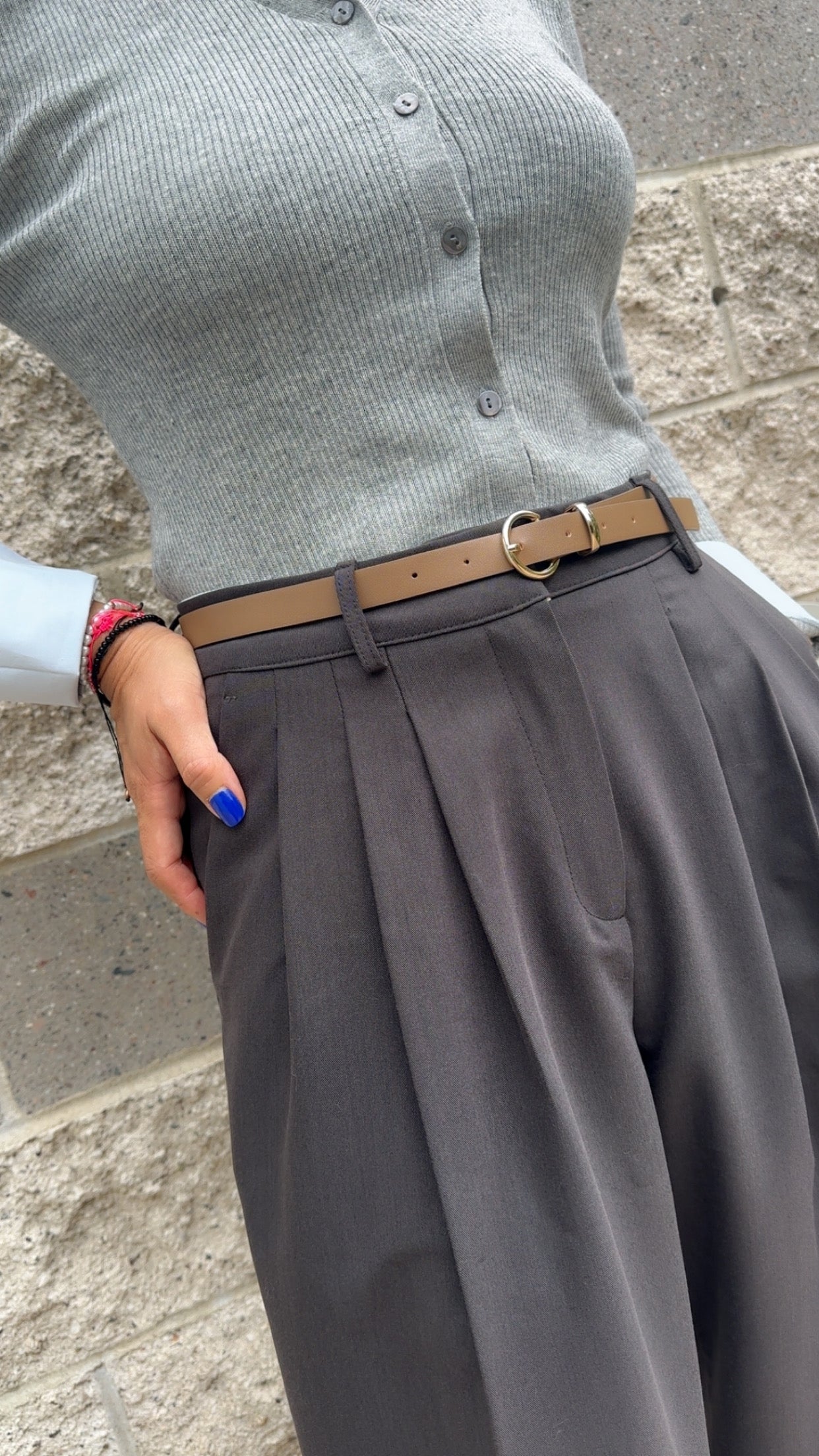 Layered Look Knit Top