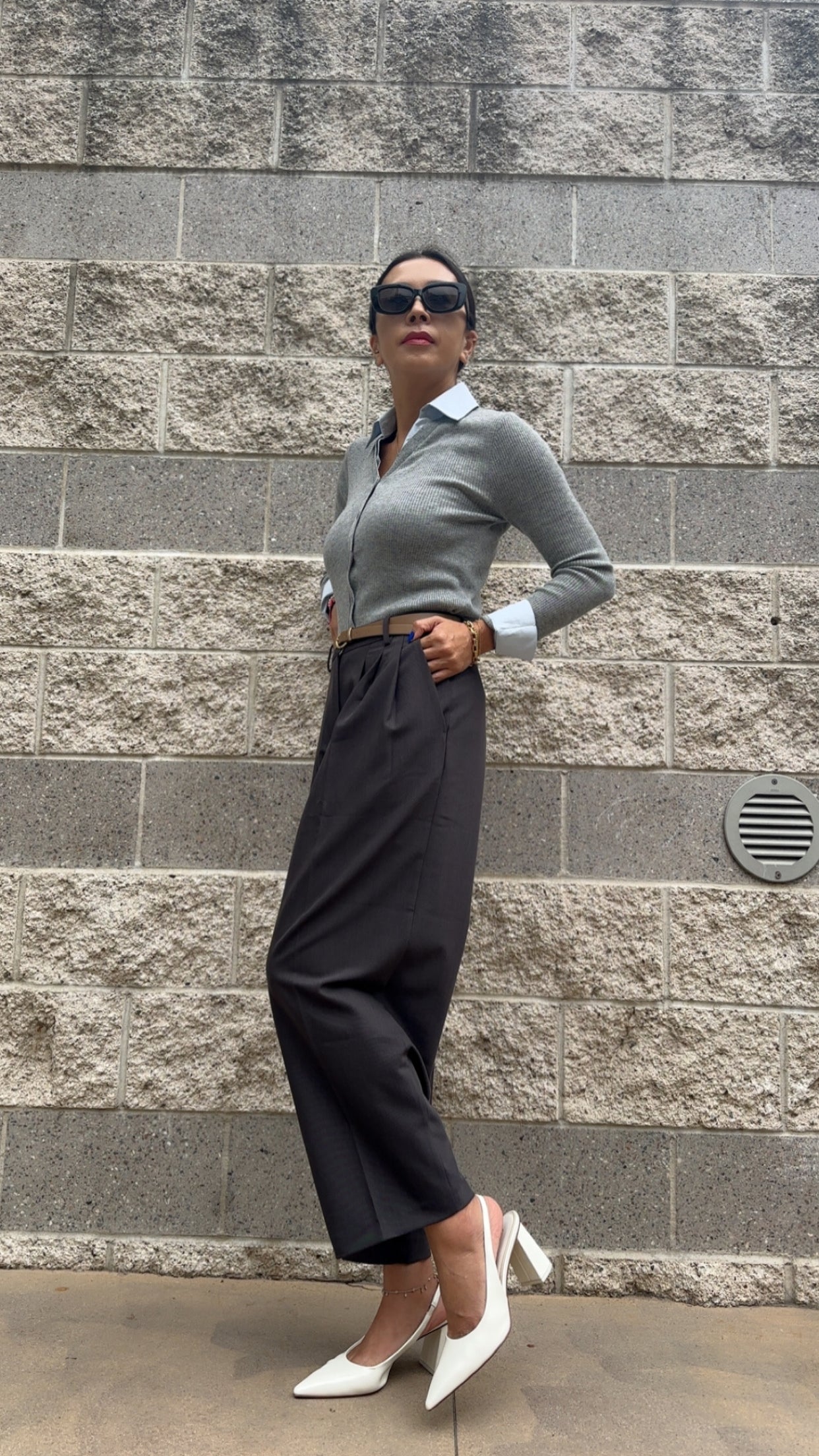 Layered Look Knit Top