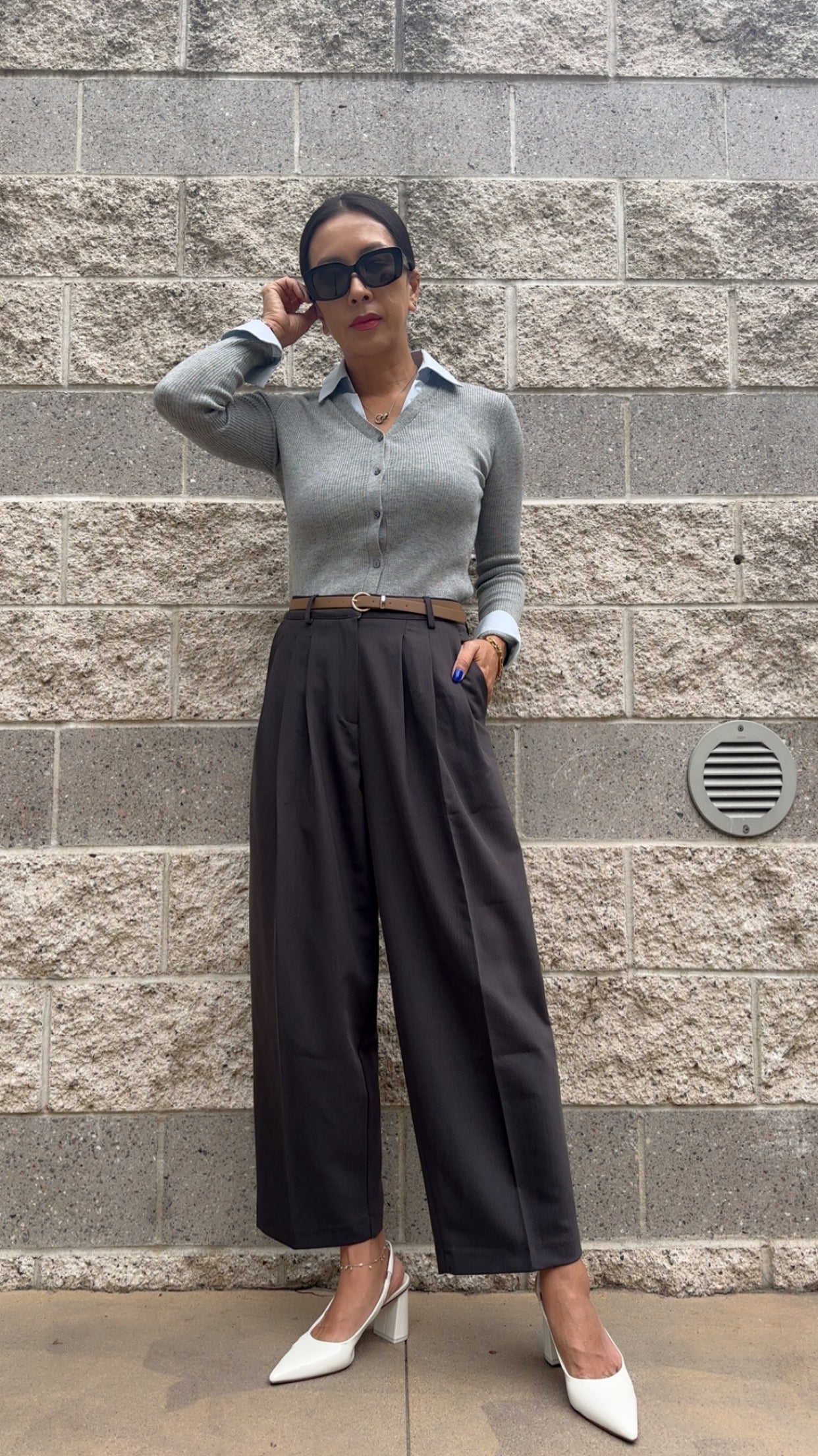 Layered Look Knit Top