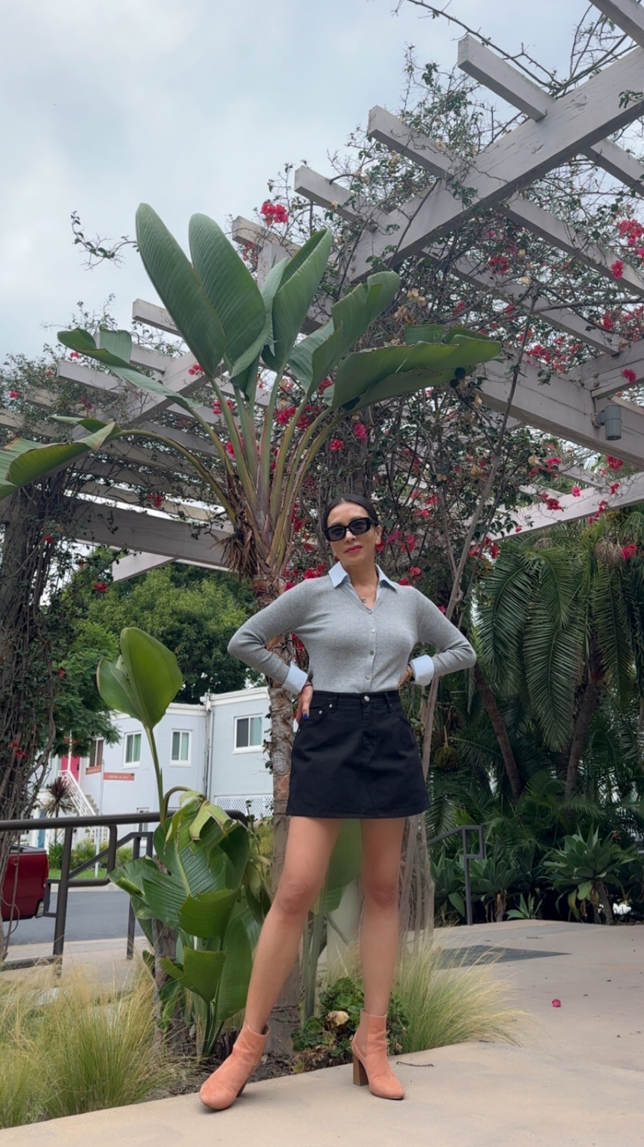 Layered Look Knit Top