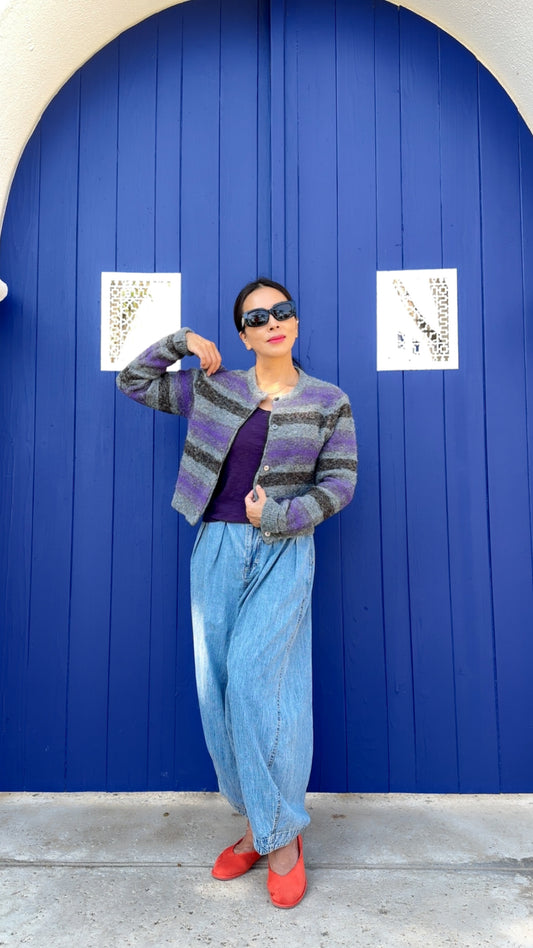 Mist Mohair Cardigan