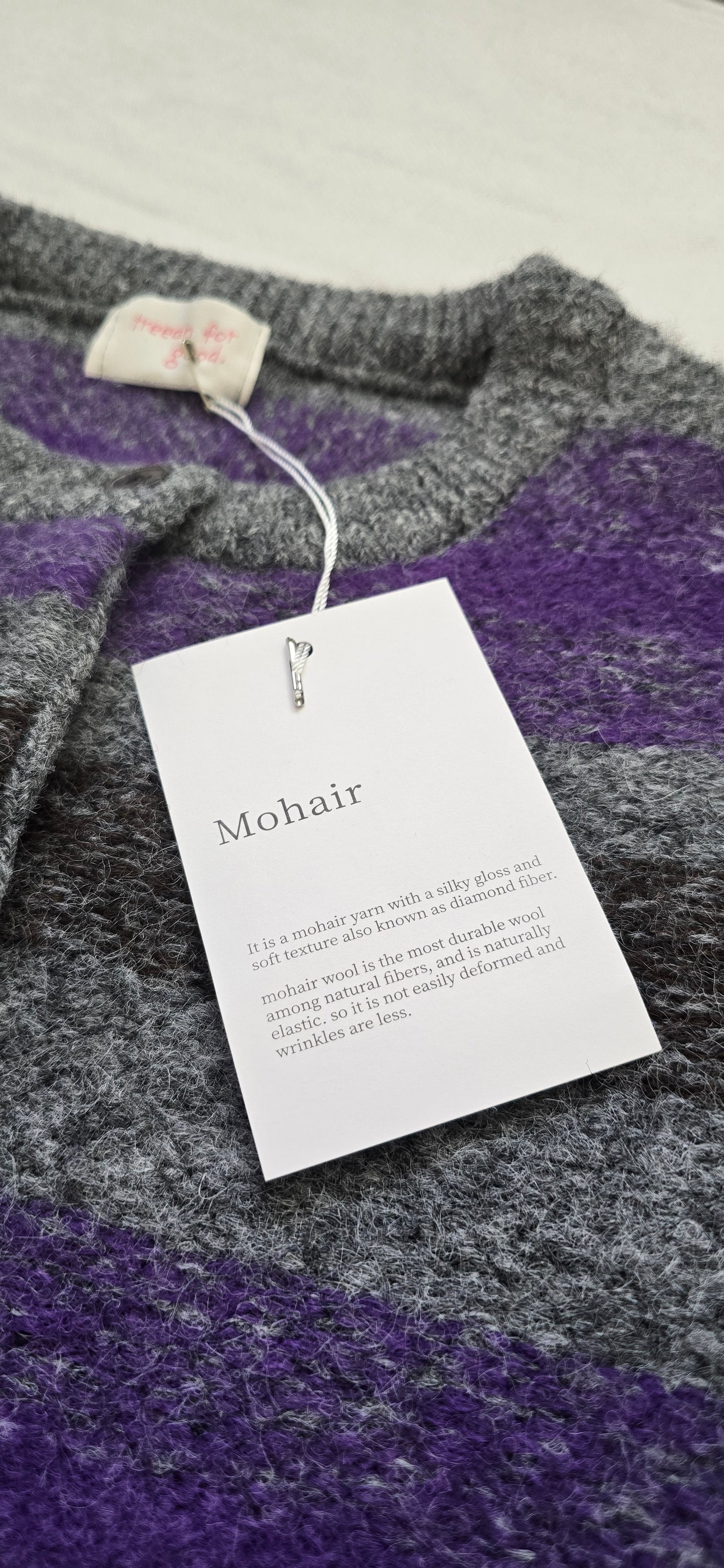 Mist Mohair Cardigan