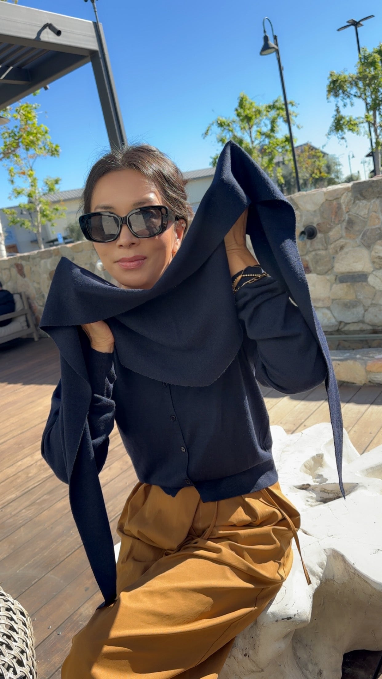 Atelier Scarf Cardigan