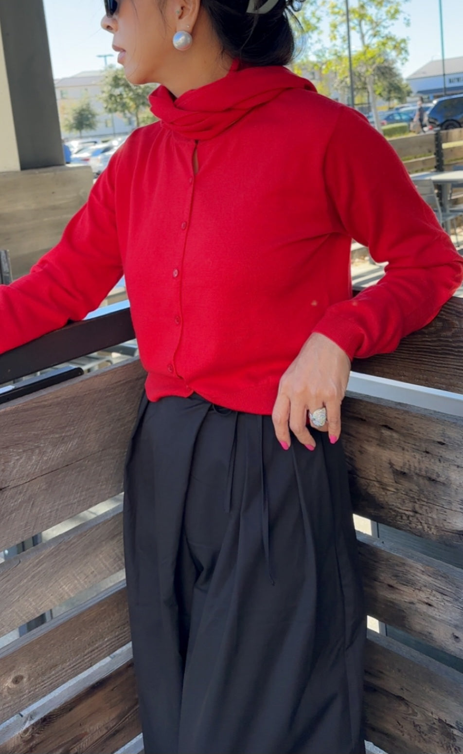 Cloud Pleat Wrap Pants