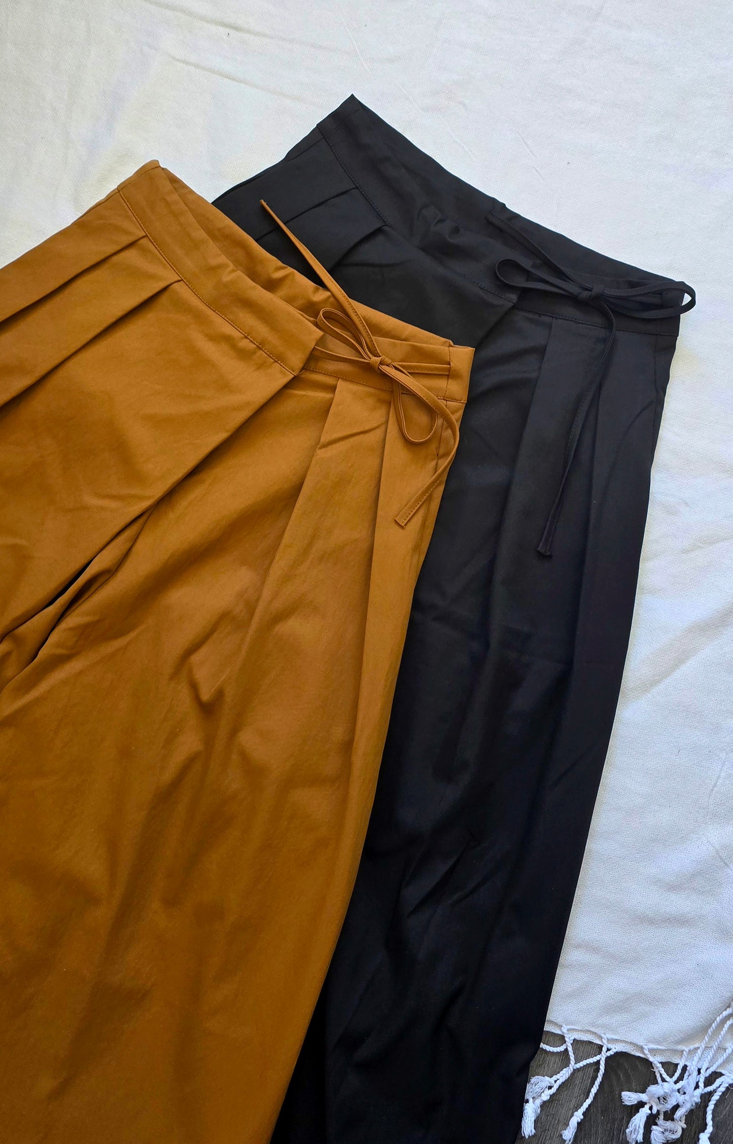 Cloud Pleat Wrap Pants